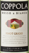 柯波拉酒庄灰皮诺白葡萄酒(Francis Ford Coppola Rosso & Bianco Pinot Grigio, California, USA)