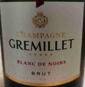 格雷米勒極干型黑中白香檳(Champagne Gremillet Brut Blanc de Noirs, Champagne, France)