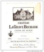 拉格拉夫比奇德紅葡萄酒(Chateau la Grave Bechade, Cotes de Duras, France)