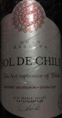 智利陽光特級(jí)珍藏赤霞珠-西拉紅葡萄酒(Sol de Chile Gran Reserva Cabernet Sauvignon-Syrah, Maule Valley, Chile)