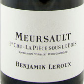 本杰明·勒胡酒莊木林之下（默爾索一級園）白葡萄酒(Benjamin Leroux La Piece Sous Le Bois, Meursault 1er Cru, France)