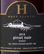 赫夫酒莊黑皮諾珍藏干紅葡萄酒(Huff Estate Pinot Noir Reserve, Prince Edward County, Canada)