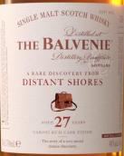 蘇格蘭百富27年故事系列單一麥芽威士忌(The Balvenie Aged 27 Years A Rare Discovery From Distant Shores Single Malt Scotch Whisky, Speyside, UK)