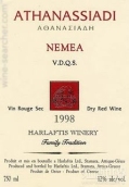 哈拉夫提斯酒莊阿善納西堤干紅葡萄酒(Harlaftis Winery Athanassiadi Red, Nemea, Greece)