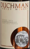 達(dá)奇曼丹魄干紅葡萄酒(Duchman Family Winery Tempranillo, Texas Hill Country, USA)