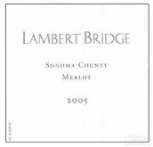 Lambert Bridge Winery Merlot, Sonoma County, USA