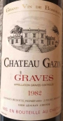 嘉仙酒莊格拉夫紅葡萄酒(Chateau Gazin, Graves, France)