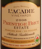 拉卡迪尊貴布魯特莊園起泡酒(L’Acadie Prestige Brut Estate, Nova Scotia, Canada)