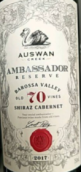 天鵝莊大使70年老藤設(shè)拉子-赤霞珠混釀?wù)洳丶t葡萄酒(Auswan Creek Ambassador Reserve 70 Old Vines Shiraz - Cabernet, Barossa Valley, Australia)