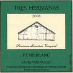 特雷斯白富美干白葡萄酒(Tres Hermanas Vineyard & Winery Fume Blanc, Santa Barbara County, USA)