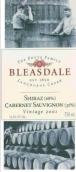 寶仕德西拉-赤霞珠紅葡萄酒(Bleasdale Shiraz - Cabernet Sauvignon, Langhorne Creek, Australia)