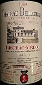 寶麗嘉酒莊紅葡萄酒(Chateau Bellegrave, Listrac-Medoc, France)