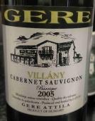 Gere Attila Pinceszete Villany Cabernet Sauvignon Barrique, Villany, Hungary