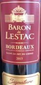 雷思塔伯爵酒莊橡木桶陳釀紅葡萄酒(Baron de Lestac Eleve en Fut de Chene, Bordeaux, France)