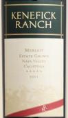 肯尼菲克梅洛干紅葡萄酒(Kenefick Ranch Merlot, Napa Valley, USA)
