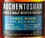 歐肯特軒三桶單一麥芽蘇格蘭威士忌(Auchentoshan Three Wood Single Malt Scotch Whisky, Lowlands, UK)