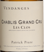 Patrick Piuze Les Clos, Chablis Grand Cru, France