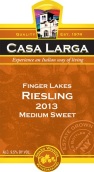 拉爾加雷司令半甜型白葡萄酒(Casa Larga Medium Sweet Riesling, Finger Lakes, USA)