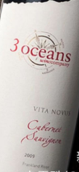 三洋酒莊維塔諾沃斯赤霞珠紅葡萄酒(3 Oceans Vita Novus Cabernet Sauvignon, Margaret River, Australia)