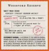 伍德福德珍藏甜醪純波本威士忌(Woodford Reserve Sweet Mash Redux Straight Bourbon Whiskey, Kentucky, USA)