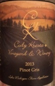 克雷斯塔灰皮諾干白葡萄酒(Cody Kresta Pinot Gris, Lake Michigan Shore, USA)