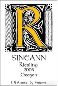 西尼恩梅第奇園雷司令干白葡萄酒(Sineann Medici Vineyard Riesling, Willamette Valley, USA)