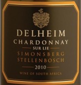 徳翰姆霞多麗干白葡萄酒（酒泥陳釀）(Delheim Sur Lie Chardonnay, Stellenbosch, South Africa)