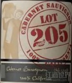 卡特利奇&布朗25號赤霞珠干紅葡萄酒(Cartlidge & Browne Lot 205 Cabernet Sauvignon, California, USA)