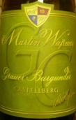 馬丁沃斯曼酒莊杜婷閣堡GC灰皮諾晚收干白葡萄酒(Weingut Martin Wassmer GC Dottinger Castellberg Grauer Burgunder Spatlese Trocken Limitiert, Baden, Germany)