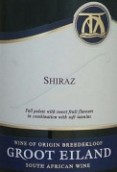 格露艾蘭設(shè)拉子紅葡萄酒(Groot Eiland Shiraz, Breedekloof, South Africa)