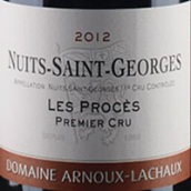 安慕拉夏酒莊珀絲（夜圣喬治一級(jí)園）紅葡萄酒(Domaine Arnoux-Lachaux Les Proces, Nuits-Saint-Georges 1er Cru, France)