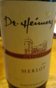 赫默爾博士施洛斯霍夫梅洛干紅葡萄酒(Dr. Heimers  Schlosshof Merlot, Rheinhessen, Germany)