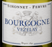 西蒙尼酒莊勃艮第維茲萊白葡萄酒(Simonnet-Febvre Bourgogne Vezelay, Grand Auxerrois, France)