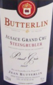 巴特靈斯塔因魯伯（阿爾薩斯特級園）灰皮諾甜白葡萄酒(Domaine Butterlin Steingrubler Pinot Gris, Alsace Grand Cru, France)