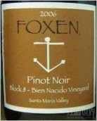 福克森8園黑皮諾干紅葡萄酒(Foxen Block 8- Bien Nacido Vineyard Pinot Noir, Santa Maria Valley, USA)