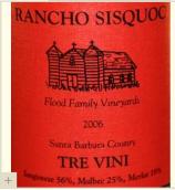 蘭徹付露德家族園干紅葡萄酒(Rancho Sisquoc Tre Vini Flood Family Vineyards Red Blend, Santa Barbara County, USA)