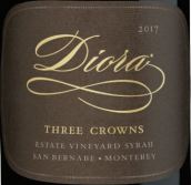 迪奧拉三王冠莊園西拉紅葡萄酒(Diora Three Crowns Estate Syrah, Monterey County, USA)