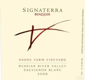 本齊格日照園長相思干白葡萄酒(Benziger Family Winery Signaterra Shone Farm Vineyard Sauvignon Blanc, Russian River Valley, USA)