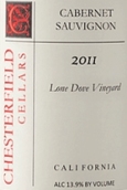 切斯特菲尔德独鸽赤霞珠干红葡萄酒(Chesterfield Cellars Lone Dove Cabernet Sauvignon, Lodi, USA)