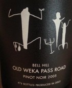 貝西爾酒莊老韋卡帕斯公路黑皮諾紅葡萄酒(Bell Hill Old Weka Pass Road Pinot Noir, Canterbury, New Zealand)