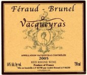 布魯奈爾酒莊瓦給拉斯紅葡萄酒(Feraud-Brunel, Vacqueyras, France)