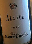 苔絲美人酒莊干白葡萄酒(Marcel Deiss Blanc, Alsace, France)