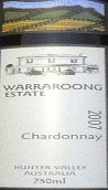 史威斯酒莊瓦拉榮霞多麗干白葡萄酒(Swish Wine Warraroong Chardonnay,Hunter Valley, Australia)