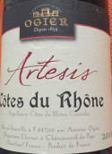 奧杰莊園阿提斯紅葡萄酒(Ogier Artesis, Cotes du Rhone, France)