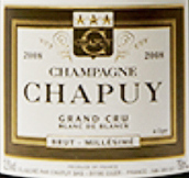 查普（奧格特級村）白中白極干型年份香檳(Champagne Chapuy Blanc de Blancs Brut Millesime, Oger Grand Cru, France)