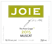 喜悅黃莫斯卡托半甜型白葡萄酒(Joie Farm Muscat, Okanagan Valley, Canada)