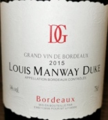 路易曼威公爵干紅葡萄酒(Louis Manway Duke, Bordeaux, France)