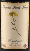 雷諾家族毅力紅葡萄酒(Reynolds Family Winery Persistence, Napa Valley, USA)