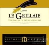 美里尼酒莊格里拉耶維奈西卡白葡萄酒(Fattorie Melini Le Grillaie Vernaccia di San Gimignano DOCG, Tuscany, Italy)