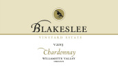 布萊克斯利莊園霞多麗白葡萄酒(Blakeslee Vineyard Estate Chardonnay, Willamette Valley, USA)